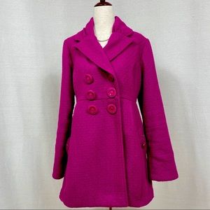 Joie Pink Winter Pea Coat/Jacket